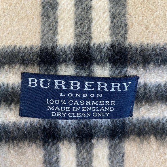 Authentic 100% Cashmere Burberry Scarf - Picture 4 of 4
